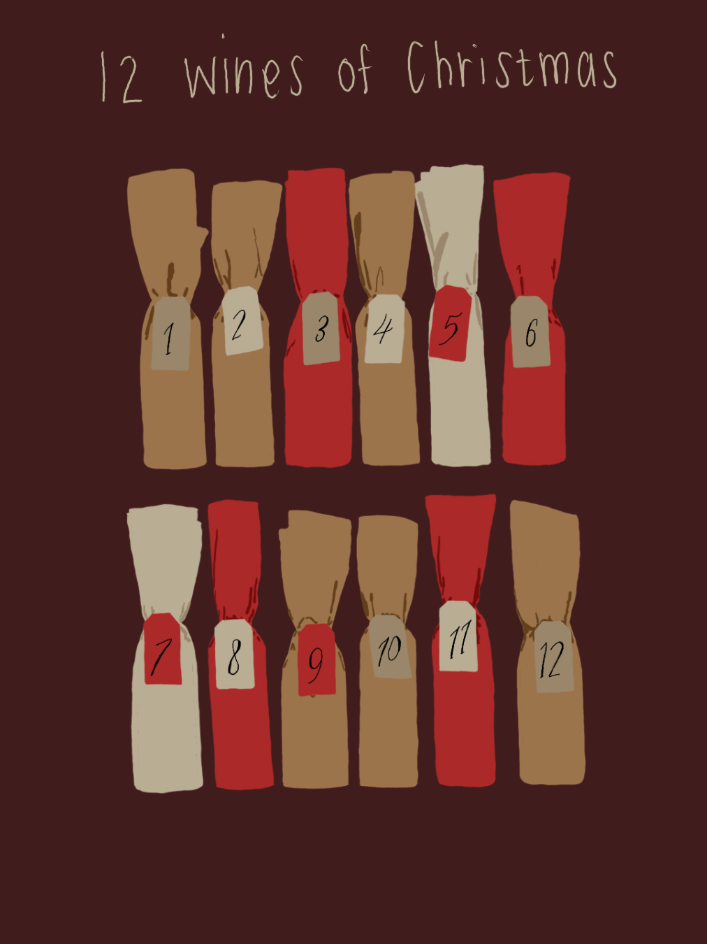 12 Wines of Christmas Tasting - Sat, 29 November - 13:00-14:30 or 15:00-16:30 £10pp